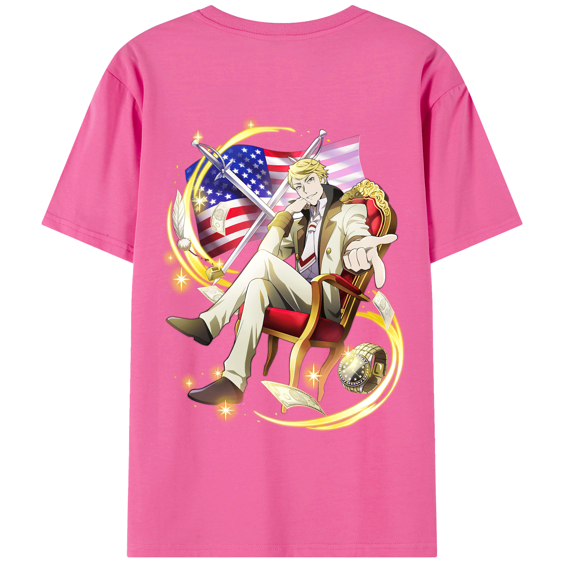 （画像用） 文豪ストレイドッグス Bungo Stray Dogs レディース半袖Tシャツ(バックプリント)